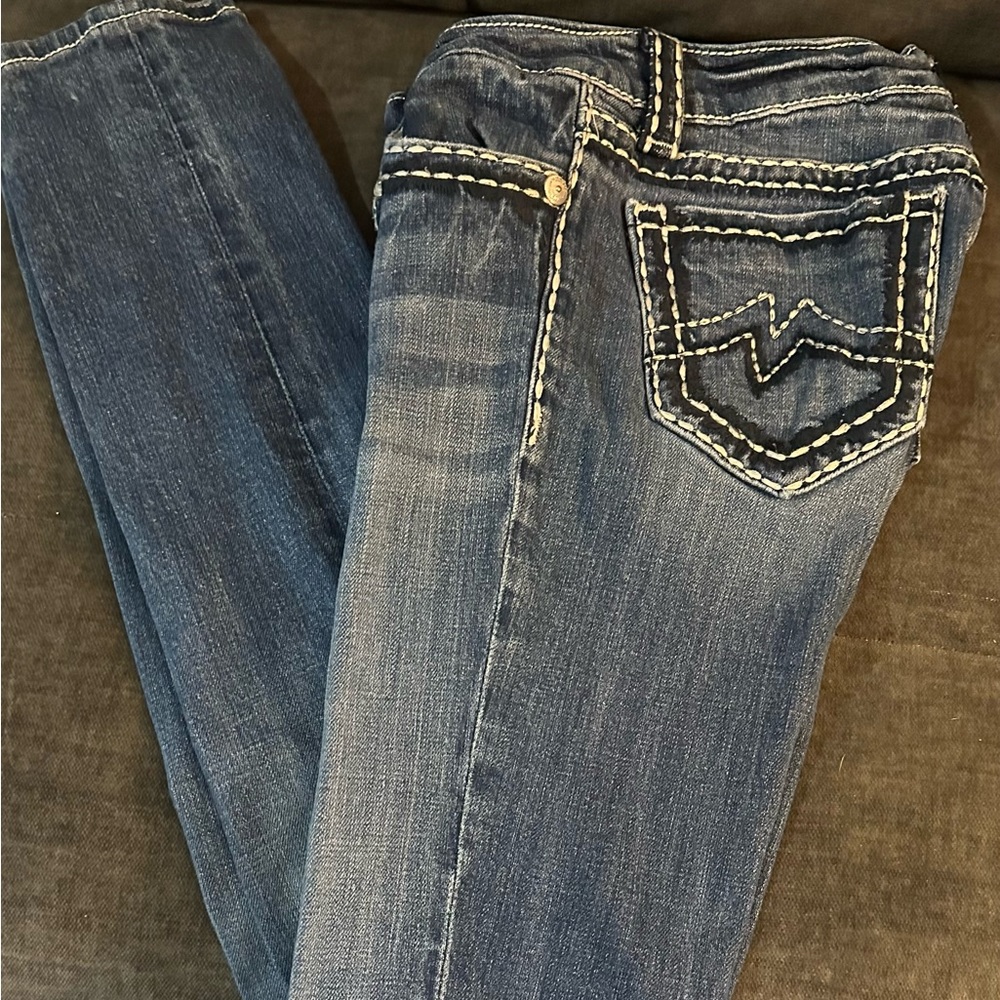MINT MISS ME Women’s Blue Skinny Jeans Malibu Ranch Style JPD1003SK-3 size 27
